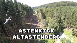 Astenkick Megazipline Altastenberg 182019 Hochsauerland [upl. by Noiro]