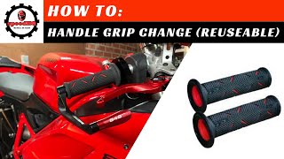 Motorcycle  Handlegrip change [upl. by Magda]