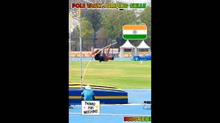 Pole vault jumping competitionarmy bhojpurishortsvideo [upl. by Elyac239]