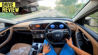 Hyundai Alcazar 2024 Turbo GDi First Drive Review Comfort Performance amp Mileage  All Details [upl. by Ettenal]