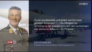 Personalmisere beim Bundesheer  ORF ZIB [upl. by Anitac]