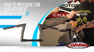 Motorcycle Handlebars  How to Measure for Replacement Handlebars [upl. by Ztirf]