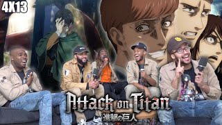 Zekes Spinal Fluid Attack on Titan Season 4 Episode 13 quotChildren of the Forestquot REACTION [upl. by Nesnar]