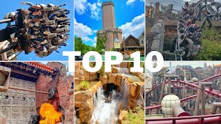 Top 10 Attraktionen Phantasialand 2023 Doku [upl. by Nyleikcaj]