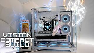 O11 Vision Compact Build Complete StepbyStep Guide on How To Build a White Gaming PC 9950X  4090 [upl. by Aitnecserc479]