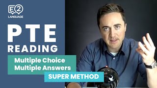 PTE Reading Multiple Choice Multiple Answers  SUPER METHOD [upl. by Irollam]