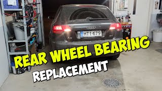 Rear Wheel Bearing Replacement  2007 Audi A3 18TFSi [upl. by Fayola]