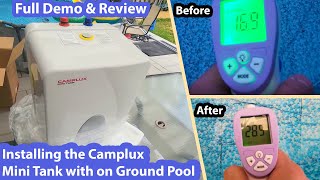 IT WORKS  Above Ground Pool Heater 110 Volt Camplux ME60 Mini Tank Heater  No DIY Solar Heaters [upl. by Celestyna]