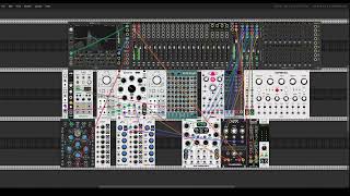 Experimental Minimal Ambient patch with NEW 4MS modules in VCV Rack [upl. by Haimorej]