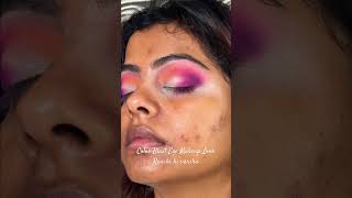 Color Blast Hald Eye Makeup Look  Eye Makeup Tutorial  Colourful Makeup  eyemakeup viralshorts [upl. by Lleddaw]