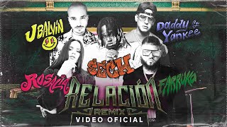 Sech Daddy Yankee J Balvin Rosalía Farruko  Relación Remix Video Oficial [upl. by Reilly]