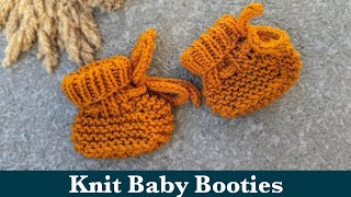 Knit Newborn Baby Booties  Knit Newborn Baby Socks [upl. by Wilton]