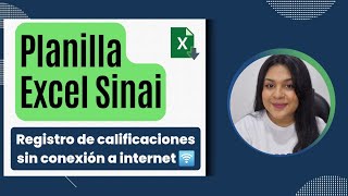 ✨Planilla en Excel SINAI  Para trabajar sin internet en el colegio [upl. by Kwok513]