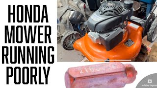 Husqvarna gcv160 runs rough Thermowax coupler replacement [upl. by Carling856]