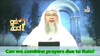 Can we combine prayers when it is Raining  Assim al hakeem [upl. by Araiek]