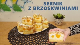 Sernik z brzoskwiniami Lepszego nie znalazłam agatabodkuchni [upl. by Ivgnout]