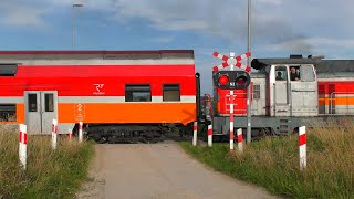 4K SSP Władysławowo ul Skandynawska  Polish railroad crossing [upl. by Atinaw]