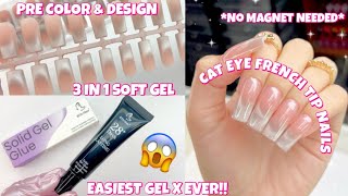 TRYING THE VIRAL BTARTBOX X COAT CAT EYE 3 IN 1 SOFT GEL NAILS  EASIEST GEL X EVER  DIY NAILS [upl. by Andra407]