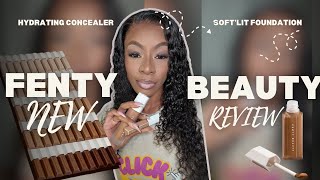 H4ML  FENTY BEAUTY HYDRATING CONCEALER amp SOFTLIT FOUNDATION REVIEW [upl. by Kit]