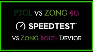 PTCL vs Zong 4G vs Zong Bolt Device  Which is the Best [upl. by Enilrac464]