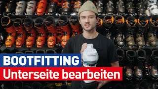 Bootfitting  Warum du die Unterseite deiner Skischuhe bearbeiten solltest [upl. by Dleifxam945]