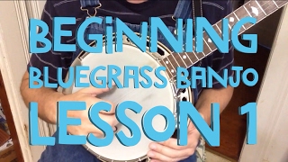 Learn to Play Bluegrass Banjo  Lesson 1 [upl. by Ainoyek261]