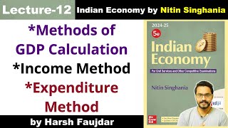 E12 Income Method amp Expenditure Method of GDP Calculation  Nitin Singhania Indian Economy UPSC [upl. by Aeneg323]