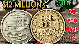 Look For THESE Top 4 Lincoln Wheat Pennies That Could Make You Millionaire Pennies worth money [upl. by Sukhum]