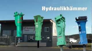 HydraulikPaule  Ihr Spezialist für Baumaschinen und Abbruchwerkzeuge  Hydraulikhammer [upl. by Ilana]