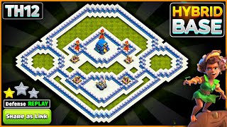 NEW BEST TH12 HYBRIDTROPHY Base 2024  Town Hall 12 Hybrid Base Design  Clash of Clans [upl. by Nickelsen440]