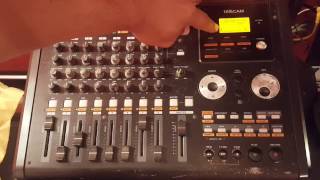 Tascam DP02  Como grabar secuencia en vivo [upl. by Ariaj]