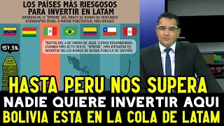 PERIODISTA BOLIVIANO TRISTE porque NADIE quiere INVERTIR en BOLIVIA y todos INVIERTEN en PERU [upl. by Ada]