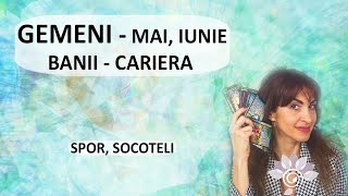 GEMENI Bani Spor Belșug pt MAI  IUNIE  Tarot Zodii de AER  Horoscop [upl. by Nwahsad]