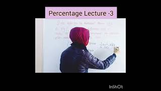 Percentage Lecture 3 for govt jobs competitive exams [upl. by Enilecram]