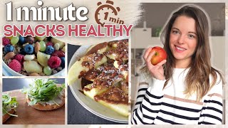 Recettes faciles amp rapides  Snacks Healthy prêts en 1 minute petitbudget [upl. by Anoyk159]