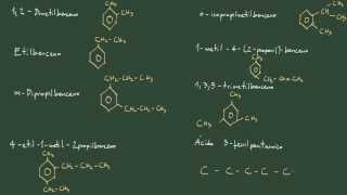 25 Formulación orgánica ejercicio de formulación de hidrocarburos aromáticos benceno [upl. by Ymij]