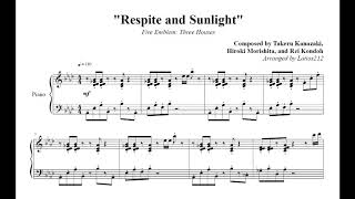 Fire Emblem Three Houses  Respite and Sunlight Piano Sheet Music [upl. by Walton963]