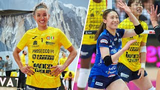 ALL quotMEGA RALLYquot of the match Conegliano  Novara in Courmayeur Cup  Lega Volley Femminile 202425 [upl. by Ahsiem]