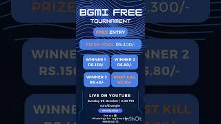 Bgmi tournament liveBgmi new updatefree entry tournament apppaid scrims whatsapp groupBgmi live [upl. by Linad]