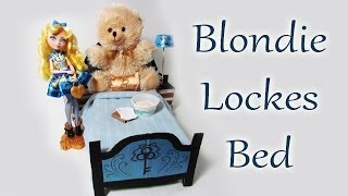 How to make Blondie Lockes Bed EVER AFTER HIGH [upl. by Nnylhsa]