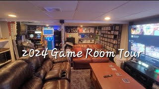 Game Room Tour 2024  1575 Games  78 Consoles  Four Kiosks  Two Arcades [upl. by Sexela]