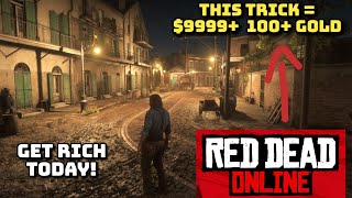 DO NOTHING AND GET RICH INFINITE GOLD MONEY XP EXPLOIT GLITCH  RDR2 ONLINE  RED DEAD ONLINE [upl. by Ausoj]