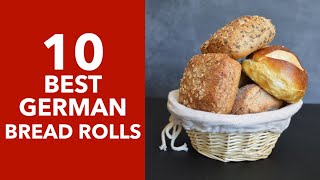 10 German Bread Rolls  German Baked Goods  German Bread [upl. by Caasi531]