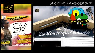 La Soucoupe Volante 974 lOuverture ek Kaf Malbar Dadahouse1 020723 MAGIC DRIX 974 [upl. by Outhe]