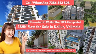 Going Cheap  2BHK and 3BHK Flats for Sale in Kollur Hyd  Near to Hitech City Financial Dist [upl. by Armillda58]