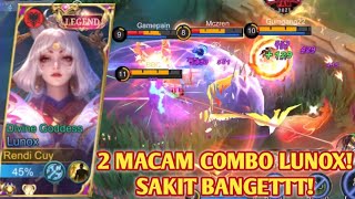 COMBO LUNOX TERSAKIT TERBARU SEKALI COMBO LANGSUNG MATI GINI CARANYAA TUTORIAL LUNOX  MLBB [upl. by Acirre]