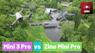 Mini 3 Pro vs Zino Mini Pro  best beginner drones 2022 [upl. by Dun114]