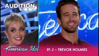 Katy Perry Falls In LOVE With Trevor Holmes on American Idol [upl. by Nnaycart]