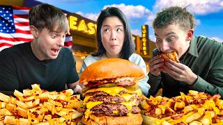 Two Brits try the BEST Burger in LA ft Inga Lam [upl. by Anaert]