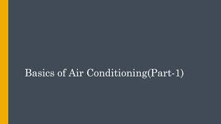 Psychrometry Properties of moist air [upl. by Kcirddes]